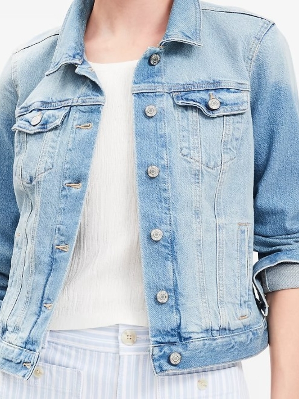 LOFT Light Blue Denim Jean Jacket